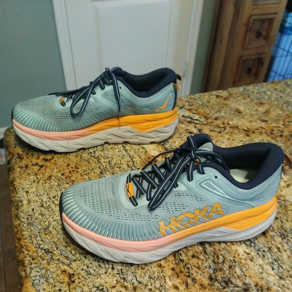 HOKA ONE ONE Bondi 7 Women's Cushioned Running Shoes Size 9.5 - Picture 4 of 12